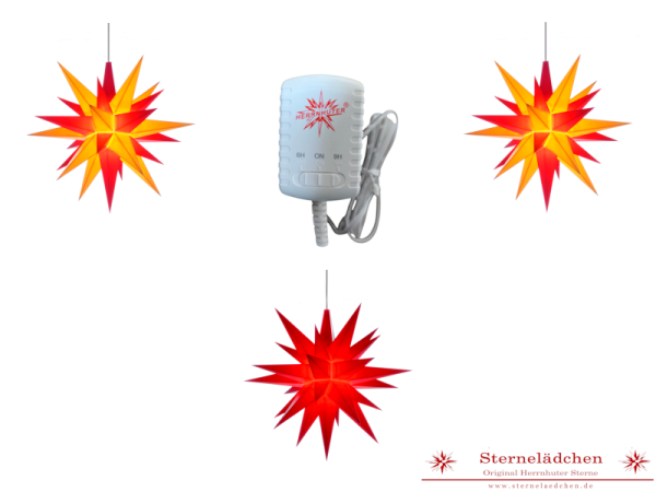 Sterne-Set A1e gelb-rot/rot/gelb-rot